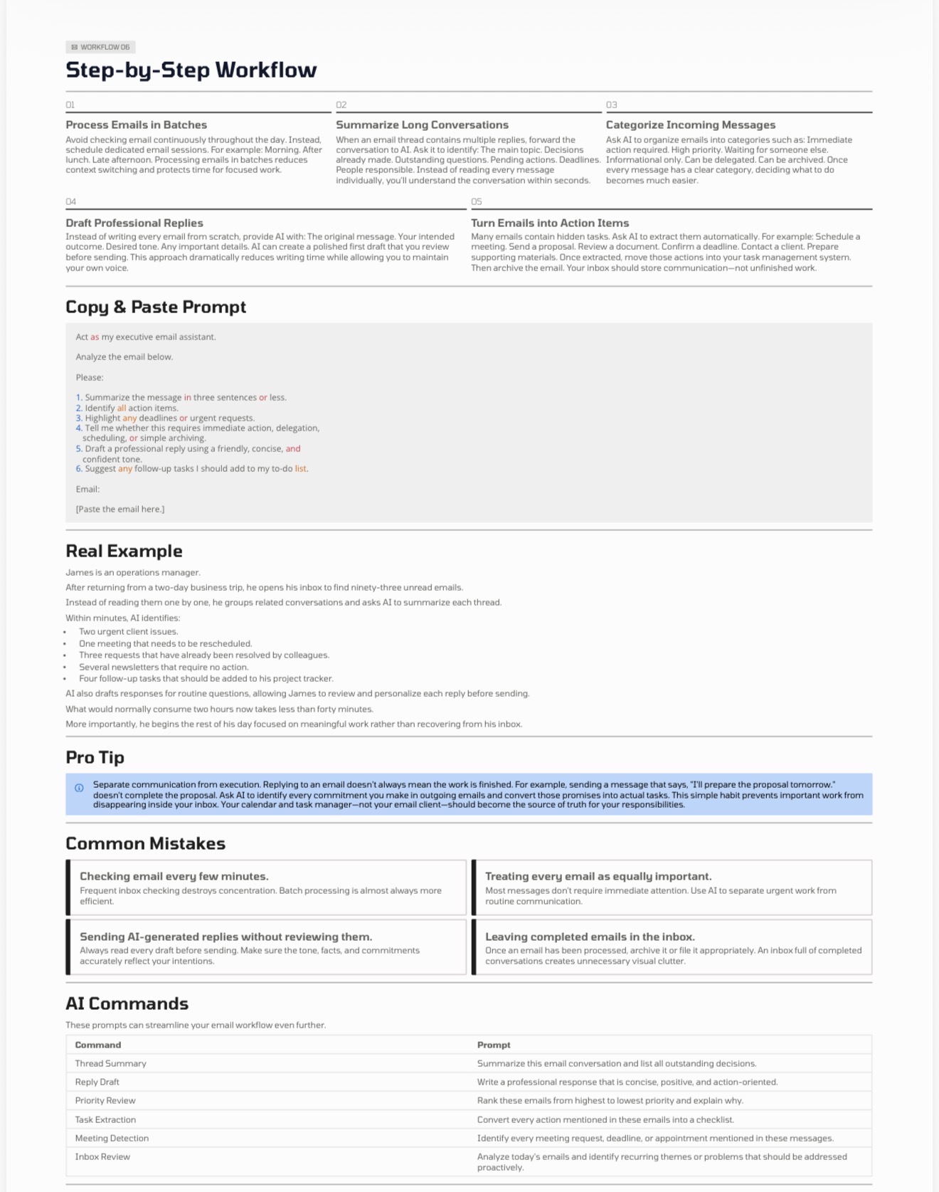 Workflow 06 — Step-by-Step Workflow